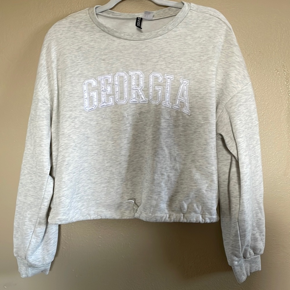 •CROPPED GEORGIA SWEATER•